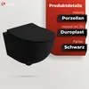 LAVITA Wand-WC Brava Black Hänge Toilette WC Sitz Produktbild-Vorschau 3
