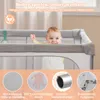 COSTWAY 127x127 cm Laufstall Baby faltbar, Laufgitter mit Produktbild-Vorschau 7