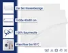Kissenbezug, 40x80 cm, Baumwolle (Seesucker), 2er Set Produktbild-Vorschau 2