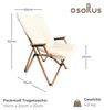 osoltus Faltsessel Teddy Campingsessel Holz m.Fellbezug Produktbild-Vorschau 3