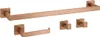 A set of bathroom accessories including a towel bar, toilet paper holder, and two hooks, all in a copper finish. Anteprima dell’immagine prodotto