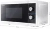 Sharp YC-MS01E-W, Plan de travail, Micro-ondes solo, 20 l, Voir les images du produit 3