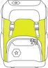 Step by Step pull-over accesorios para mochilas Giant Neon Vista previa de la imagen del producto 4