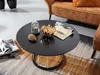 WOHNLING konferenčný stolík okrúhly 80x80x42 cm čierny Náhľad obrázku produktu 5
