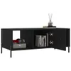 vidaXL Table basse noire 102x50x40 cm Bois composite Voir les images du produit 4
