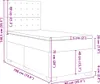 vidaXL Boxspringbett mit Matratze Cappuccino-Braun 90x190cm Produktbild-Vorschau 8