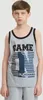 Jungen Tanktop Game ON  - Graumeliert - 134 Produktbild-Vorschau 1