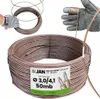 Fil de tension - Fil revêtu - Marron - 50 M - Ø 4,1 Mm - Voir les images du produit 1