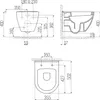 Creavit Hänge WC Set Weiß spülrandlos mit Edelstahl Bidet, Produktbild-Vorschau 8