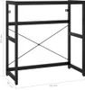 vidaXL Rám umývadla do kúpeľne čierny 79x38x83 cm železo Náhľad obrázku produktu 7