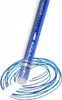 A blue erasable pen drawing blue lines on a white background. Náhľad obrázku produktu