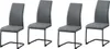 Schwingstuhl 4er Set Polyurethangrau SallyP HTI-Line Produktbild-Vorschau 1