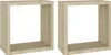vidaXL Scaffali a cubo 2 pezzi rovere Sonoma 30x15x30 cm Anteprima dell’immagine prodotto 10