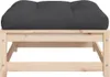vidaXL Gartenhocker mit Kissen Massivholz Kiefer Produktbild-Vorschau 5