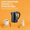Severin WK 3498, 1,5 L, 2200 W, Čierna, Kov, Plast, Náhľad obrázku produktu 6