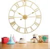 OKWISH Große Metall Wanduhr 50 cm Vintage-Wanduhr Leise Produktbild-Vorschau 9