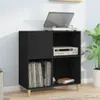 Skříňka na LP desky černá 84,5 x 38 x 89 cm kompozitní Náhled obrázku produktu 2