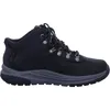 A black hiking boot with a gray sole, shown from the side against a white background. Produktbild-Vorschau