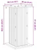 vidaXL Estanterías para plantas, 2 unidades, blanco Vista previa de la imagen del producto 8
