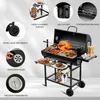 TEENO Chariot à Barbecue de Bois,Grill XXL à Charbon avec Voir les images du produit 4