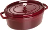Cocotte na prach, 29 cm grenadinová červená oválná litina Náhled obrázku produktu 5