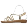 VAN HILL Damen Riemchensandalen Sandalen Strass Schuhe Produktbild-Vorschau 2