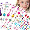 Selbstklebende Glitzersteine, 5 Blatt, bunt, für Bastelprojekte Anteprima dell’immagine prodotto