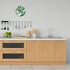 Wanduhr aus Glas Rund fi 30 Palmblätter Exotisch Quarz Deko Produktbild-Vorschau 3