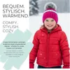 styleBREAKER Kinder Strick Bommelmütze mit Herzmuster und Produktbild-Vorschau 6