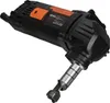 A black and orange electric sheet metal shear is shown against a white background. Anteprima dell’immagine prodotto
