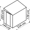 Globel Gerätehaus Wand-Zierde LeanTo Gerätehaus aus Metall Produktbild-Vorschau 7