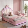 OYAJIA Kinderbett 90x200, Polsterbett für Mädchen Produktbild-Vorschau 9