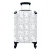 MuchoWow® Koffer Handgepäck Trolley Rollkoffer Kleine Produktbild-Vorschau 1