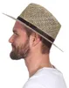 Sehr leichter Strohhut mit braunem Band Produktbild-Vorschau 4