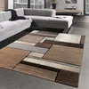 Moderní abstraktní designový koberec s obdélníky v béžové Náhled obrázku produktu 1