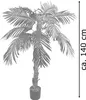 Palmizio Palma Cocco Pianta Albero Artificiale Plastica Anteprima dell’immagine prodotto 6