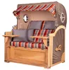 Strandkorb-Set - bene living - Königssee Teak - PE grau- Produktbild-Vorschau 3