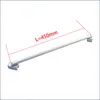 A silver shower rod with measurement indicators. Produktbild-Vorschau