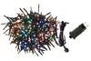 A cluster of colorful LED lights and its power adapter are laid out on a white background. Podgląd zdjęcia produktu