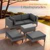 tectake® Aluminium Rattan Lounge Bellaria wetterfest und Produktbild-Vorschau 7