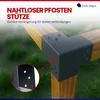 GeZu Impex Pfostenecke 3 Balken 71 x 71 mm Anthrazit Produktbild-Vorschau 3