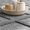 Teppich Wohnzimmer Schlafzimmer Kurzflor Boho Skandi Raute Produktbild-Vorschau 4