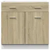 vidaXL Szafka z szufladami Lyon dąb sonoma 80x46x81,5 cm Podgląd zdjęcia produktu 5