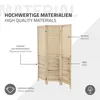 ML-Design Paravent Raumteiler 3-teilig Osaka, Natur, Produktbild-Vorschau 6