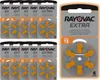 60 Hörgerätebatterien Rayovac 13, 10 Plaketten Produktbild-Vorschau 1