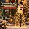Weihnachts Schneemann Gartenstecker, solarbetrieben, Produktbild-Vorschau 3