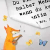 Mr. & Mrs. Panda Handtuch Studentin Herz - Weiß - Geschenk, Produktbild-Vorschau 4