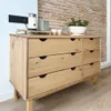 vidaXL OTTA cassettiera 111x43x73,5 cm legno di pino Anteprima dell’immagine prodotto 3