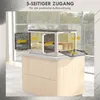 HOMCOM 69L Úložný box s kolečky, přístup z 5 stran, bílý Náhled obrázku produktu 5