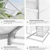 Skleník se základem 7,7 m³ 185 x 250 x 195 cm Náhled obrázku produktu 5
